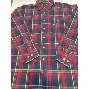 Canyon Guide‎ Mens Long Sleeve Button Down red plaid Size L